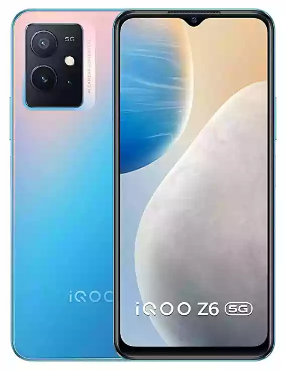 iQOO Z6 5G (Chromatic Blue, 4GB RAM, 128GB Storage) | Snapdragon 695-6nm Processor | 120Hz FHD+ Display | 5000mAh Battery